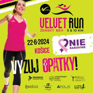 Viac než len bežecké podujatie: NIE RAKOVINE bude súčasťou NESS VELVET RUN 2024 v Košiciach